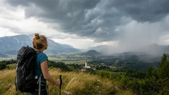 Hladna fronta z dežjem se v sredo pomika nad Slovenijo
